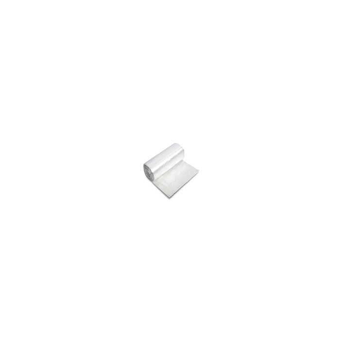 Janisan HDR3860-22-CLR High-Density Mini-Roll Natural Trash Bags - 38 x 60 - 60 Gallon Capacity - 22 Micron - 150 per case - Perforated Roll